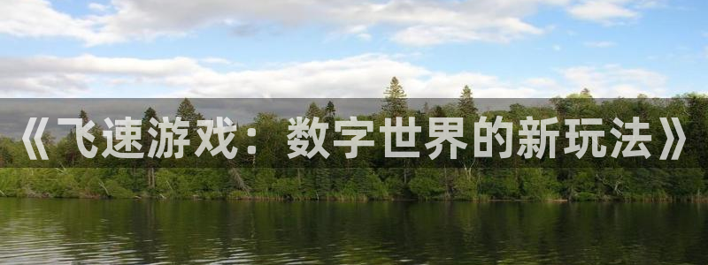 杜邦娱乐平台登录入口：《飞速游戏：数字世界的新玩法》
